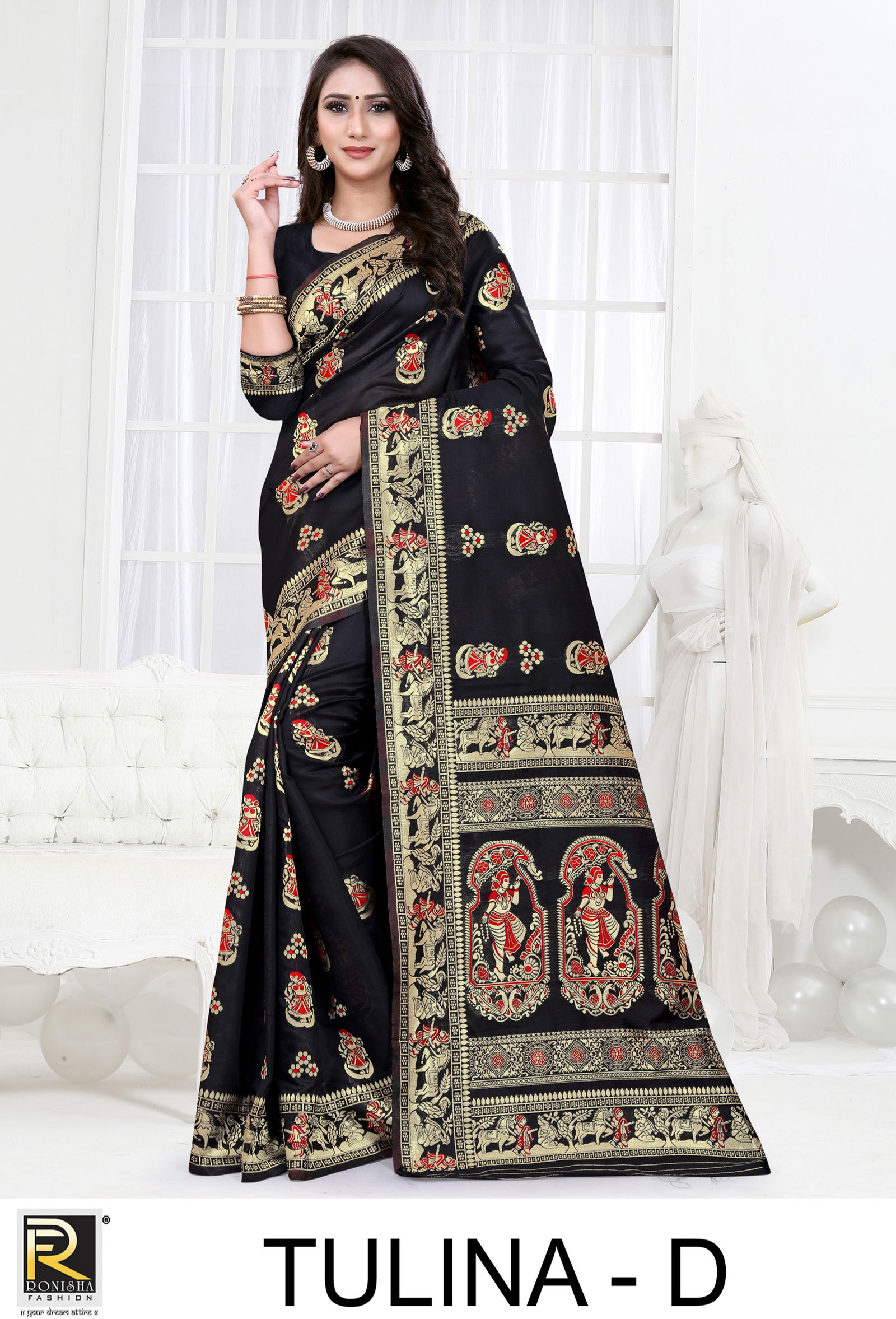 Ronisha Tulina Latest Fancy Designer Ethnic Wear Latest Saree Collection